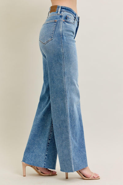 Erica Vintage Washed Wide Leg Jeans