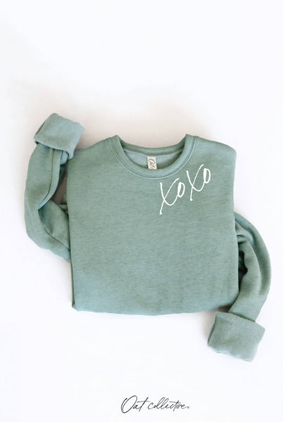 XOXO Graphic Sweatshirt: MAUVE