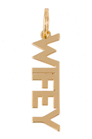 "WIFEY" Block Letter Charm