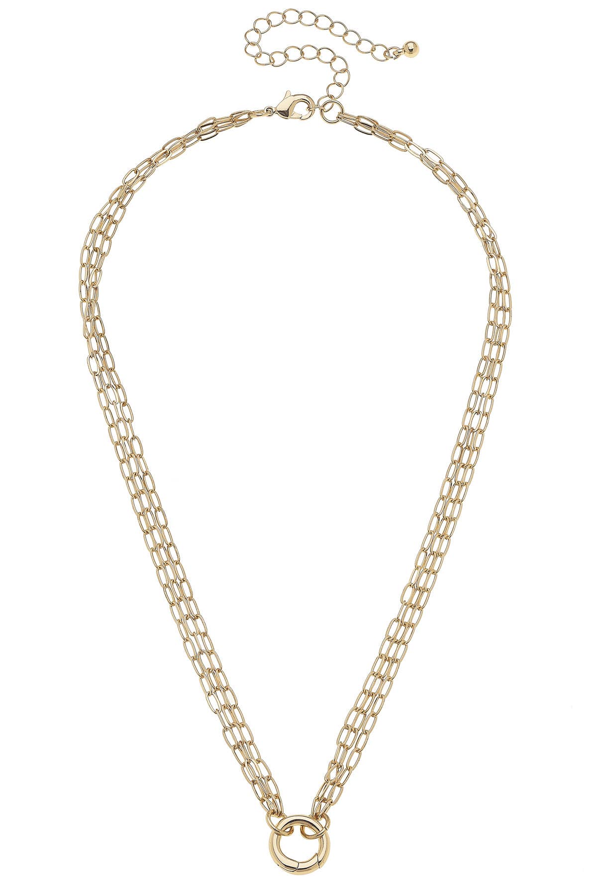 3-Row Dainty Charm Necklace