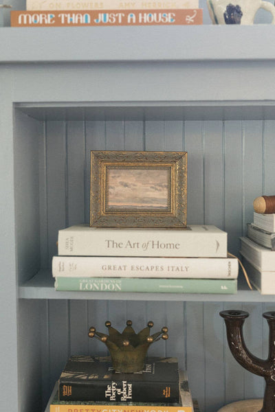 Sunset Sky Framed Antique Art: 30x16