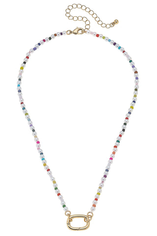 Rainbow Pearl Charm Necklace Base