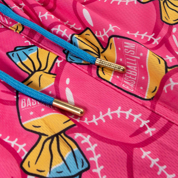 Doubles and Bubbles Mesh Pink Shorts