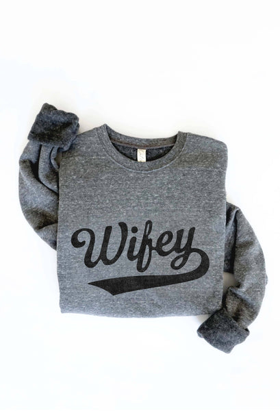 WIFEY Rose Graphic Sweatshirt