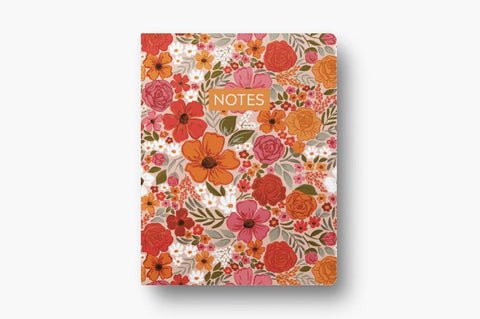 Rosewood Blooms Layflat Lined Journal Notebook 8.5x11in.