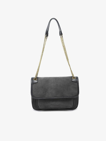 Nola Convertible Suede Crossbody Bag