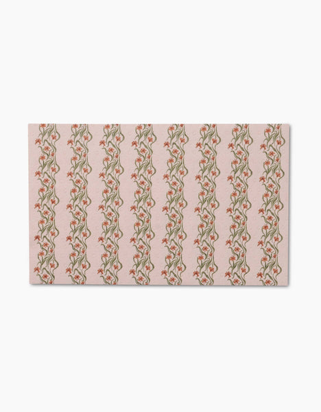 Floral Fall Stripe Not Paper Towel