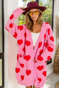 Megan Heart Knit Cardigan