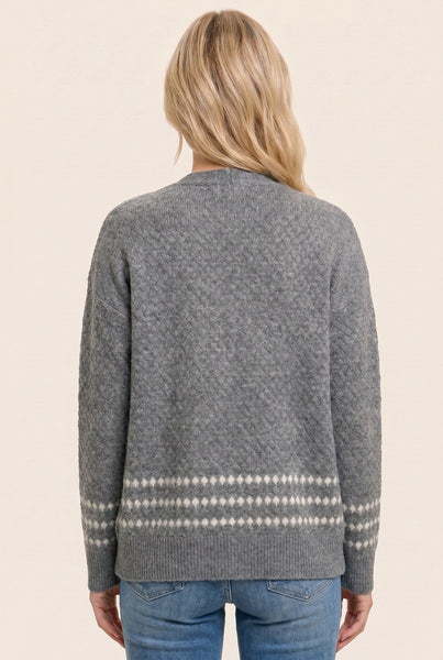 Honeycomb Textured Cardigan
