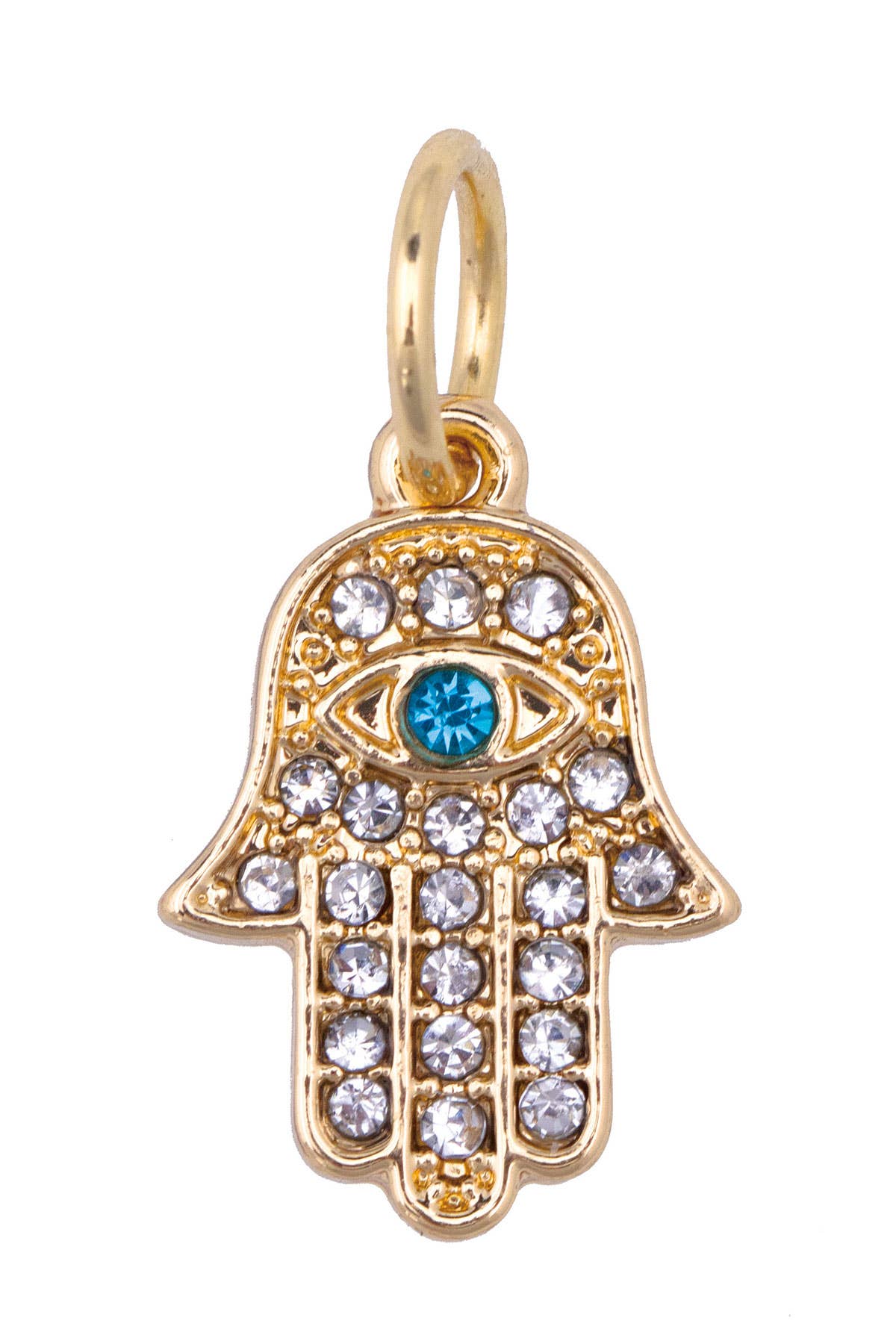 Pave Hamsa Charm