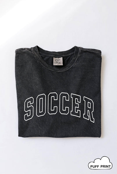 SOCCER Puff Print T-Shirt