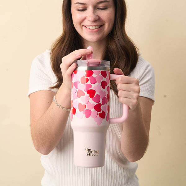 Blushing Hearts 40oz. Tumbler