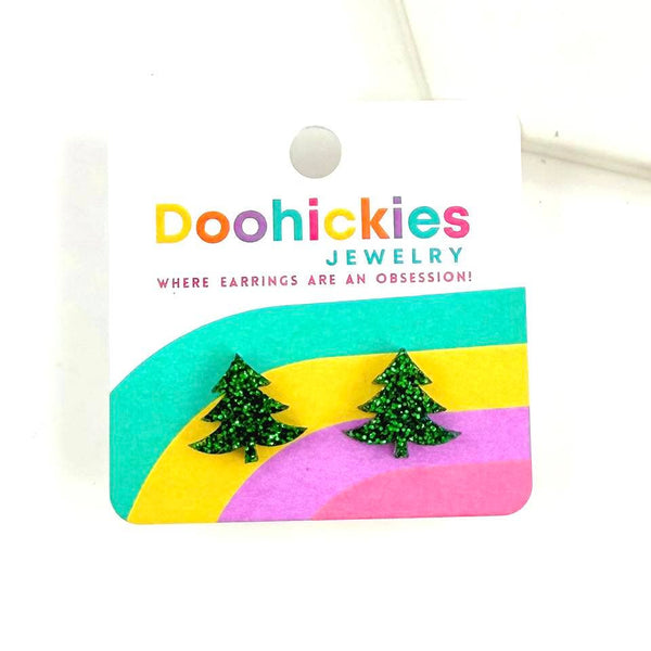 Swoopy Tree Stud Earrings