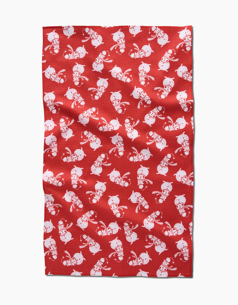 Smiley Frosty Tea Towel