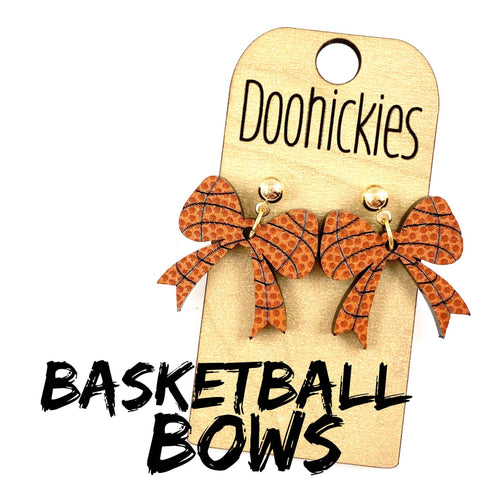 Basketball Bow Earrings