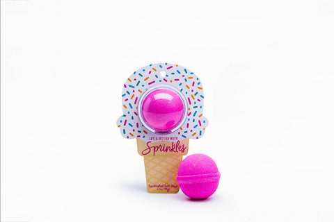 Sprinkles Ice Cream Clamshell Bath Bomb