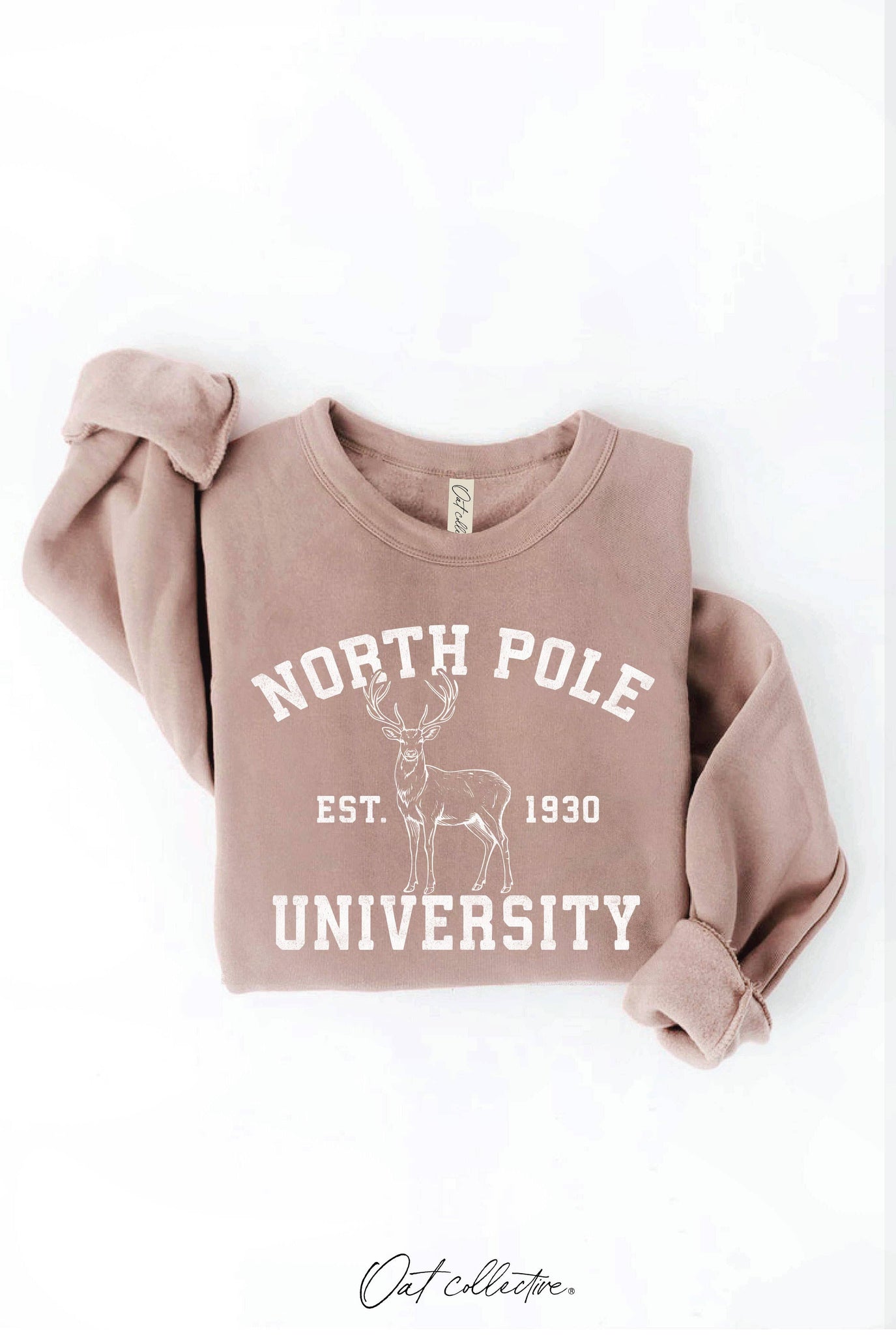 NORTH POLE UNIVERSITY Tan Sweatshirt