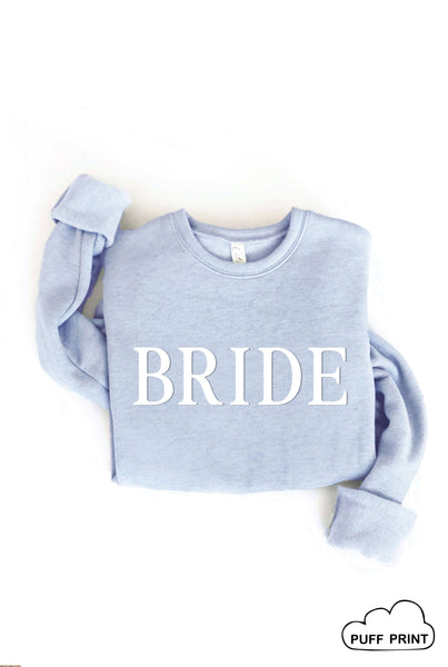 BRIDE PUFF Mauve Graphic Sweatshirt