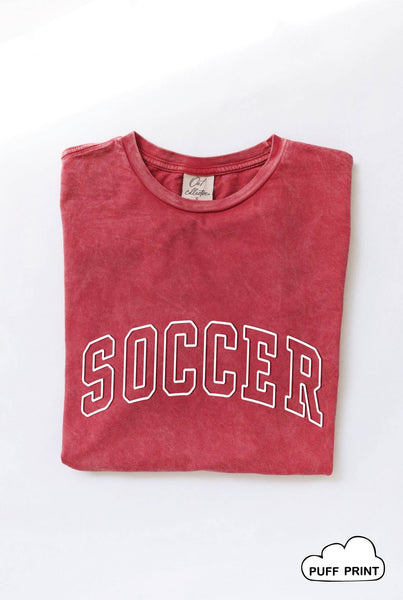 SOCCER Puff Print T-Shirt