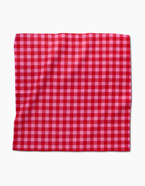 Cherry Gingham Dinner Napkin Set