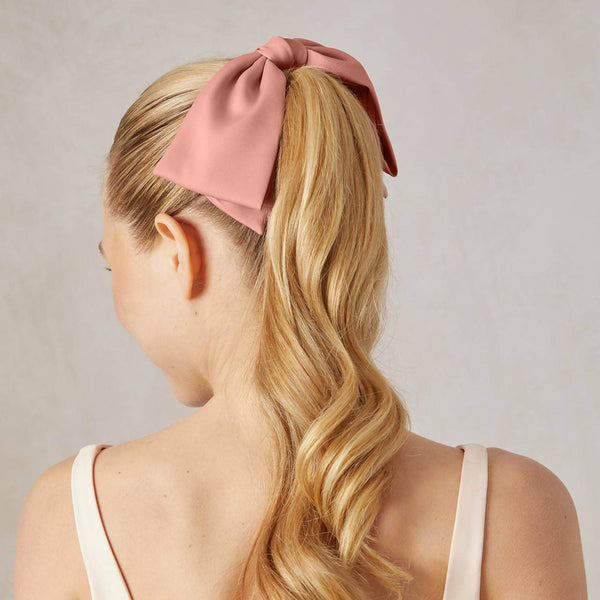 Rosewood Fabric Hair Bow