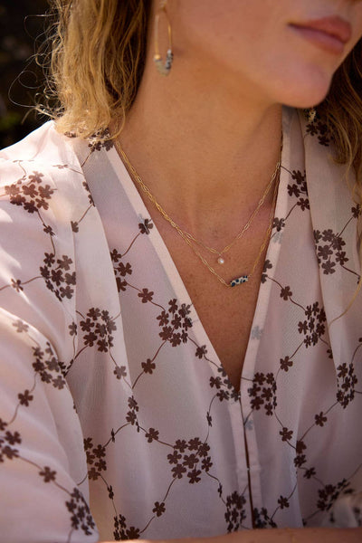 Dalmation Paperclip Necklace