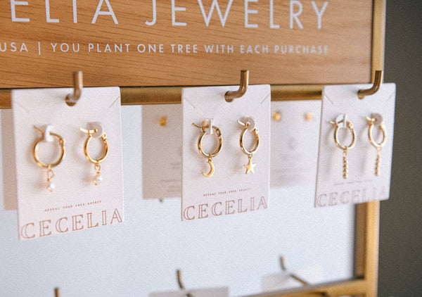 Stardust Pearl Hoop Earrings
