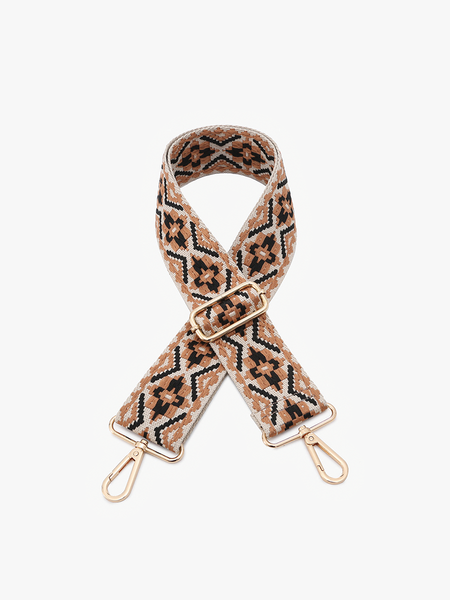 Black/White Tribal Guitar Strap