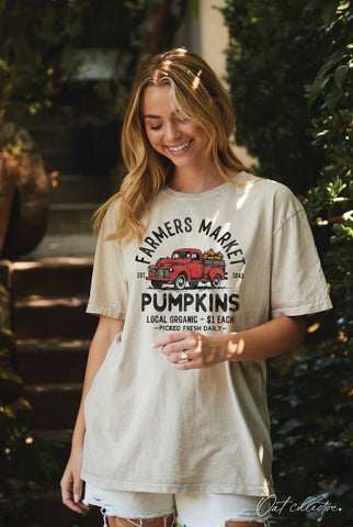 FARMERS MARKET Pumpkins Oversized Top