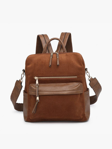 Amelia Corduroy Convertible Backpack