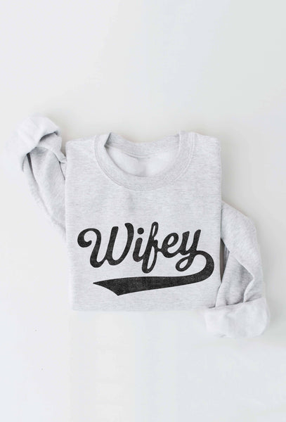 WIFEY Rose Graphic Sweatshirt