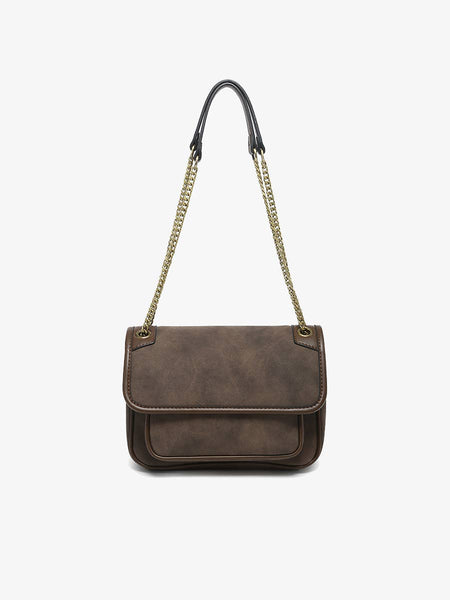 Nola Convertible Suede Crossbody Bag