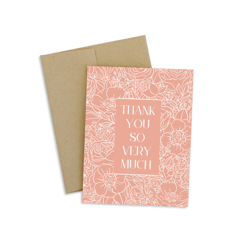 Thank You So Very Much Greeting Card