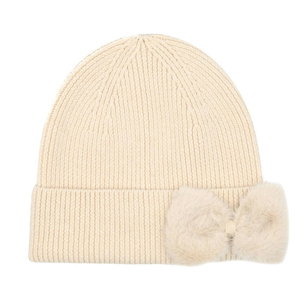 Faux Fur Ribbon Beanie