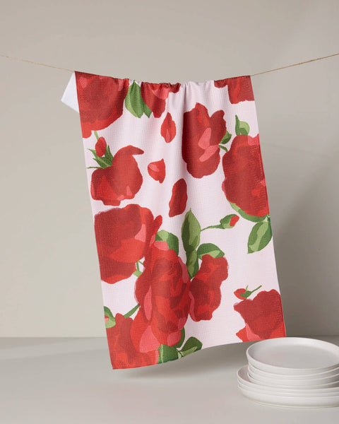 Whispering Roses Tea Towel