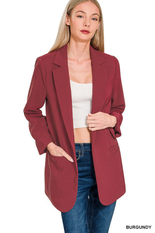 Shelly Open Front Classic Blazer