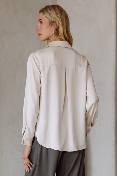 Cora Recycled Poly Satin Blouse