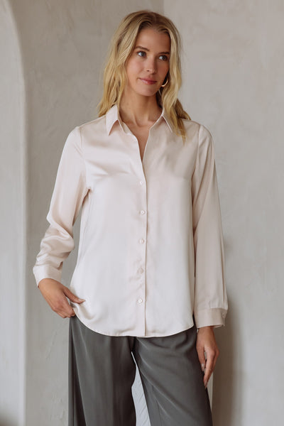 Cora Recycled Poly Satin Blouse