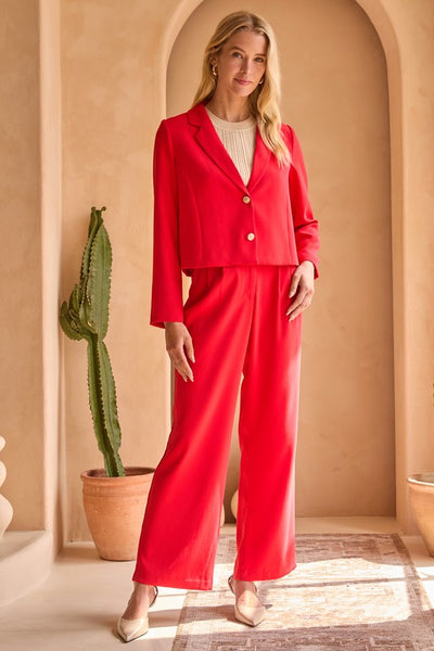 Mila Long Sleeve Cropped Blazer
