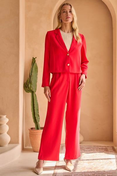 Mila Long Sleeve Cropped Blazer