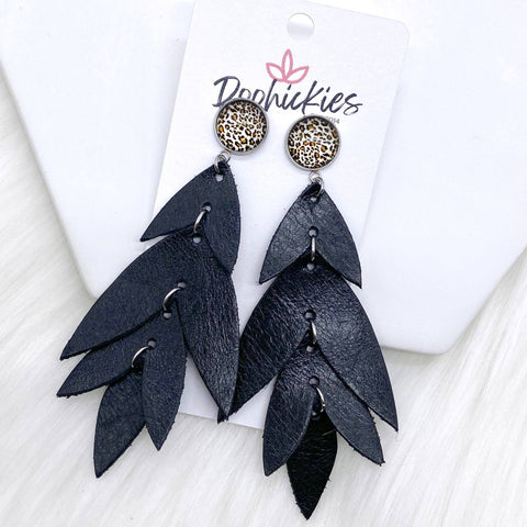 3.75" Black Lilli Belles -Earrings
