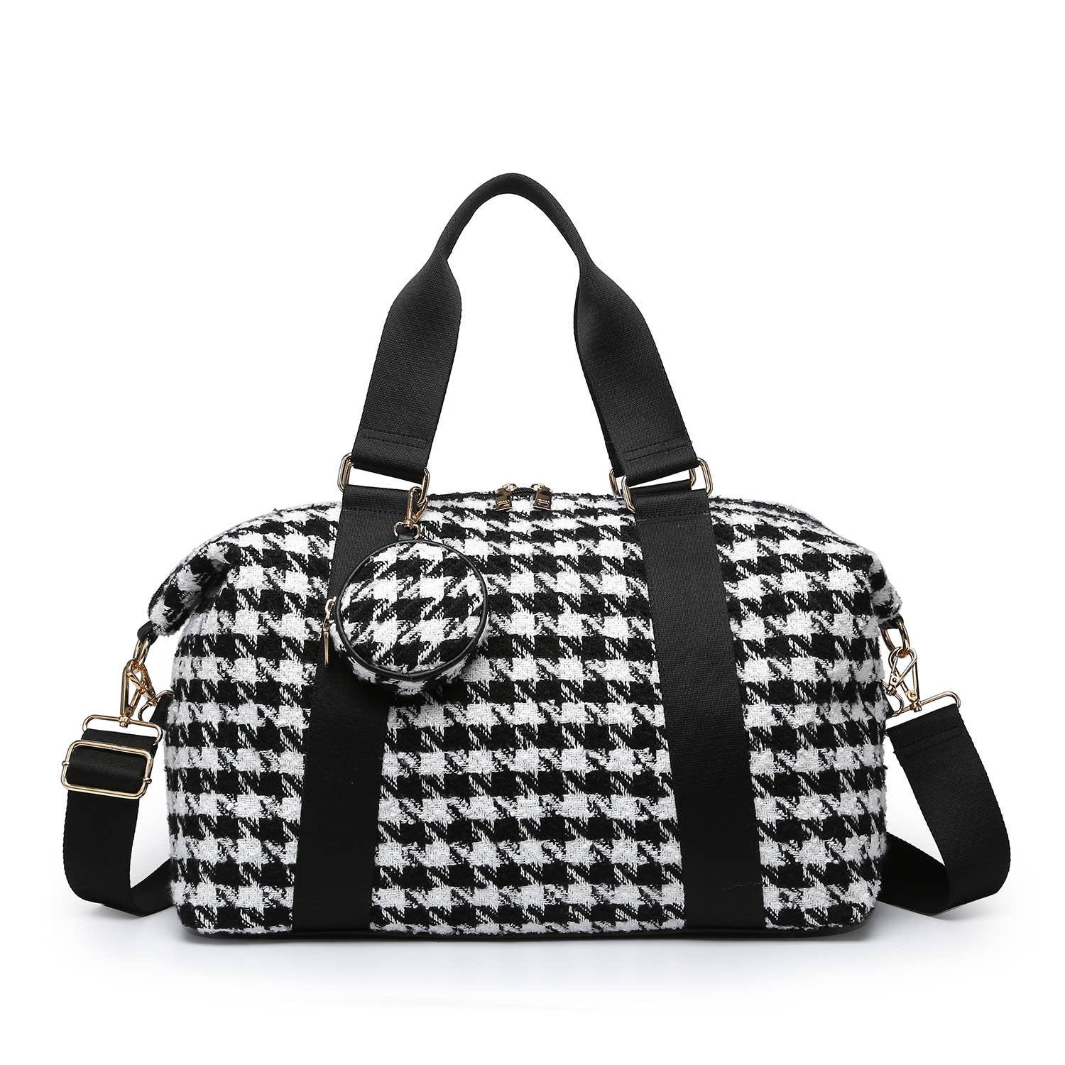 Rory Houndstooth Duffle w/ Guitar Straps
