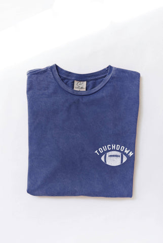 GAME DAY FOOTBALL Front & Back Mineral Graphic Top