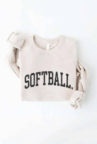 SOFTBALL HEATHER DUST Graphic Sweatshirt