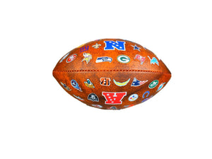 NFL 9" Mini Vintage Football with all 32 NFL Team Logos