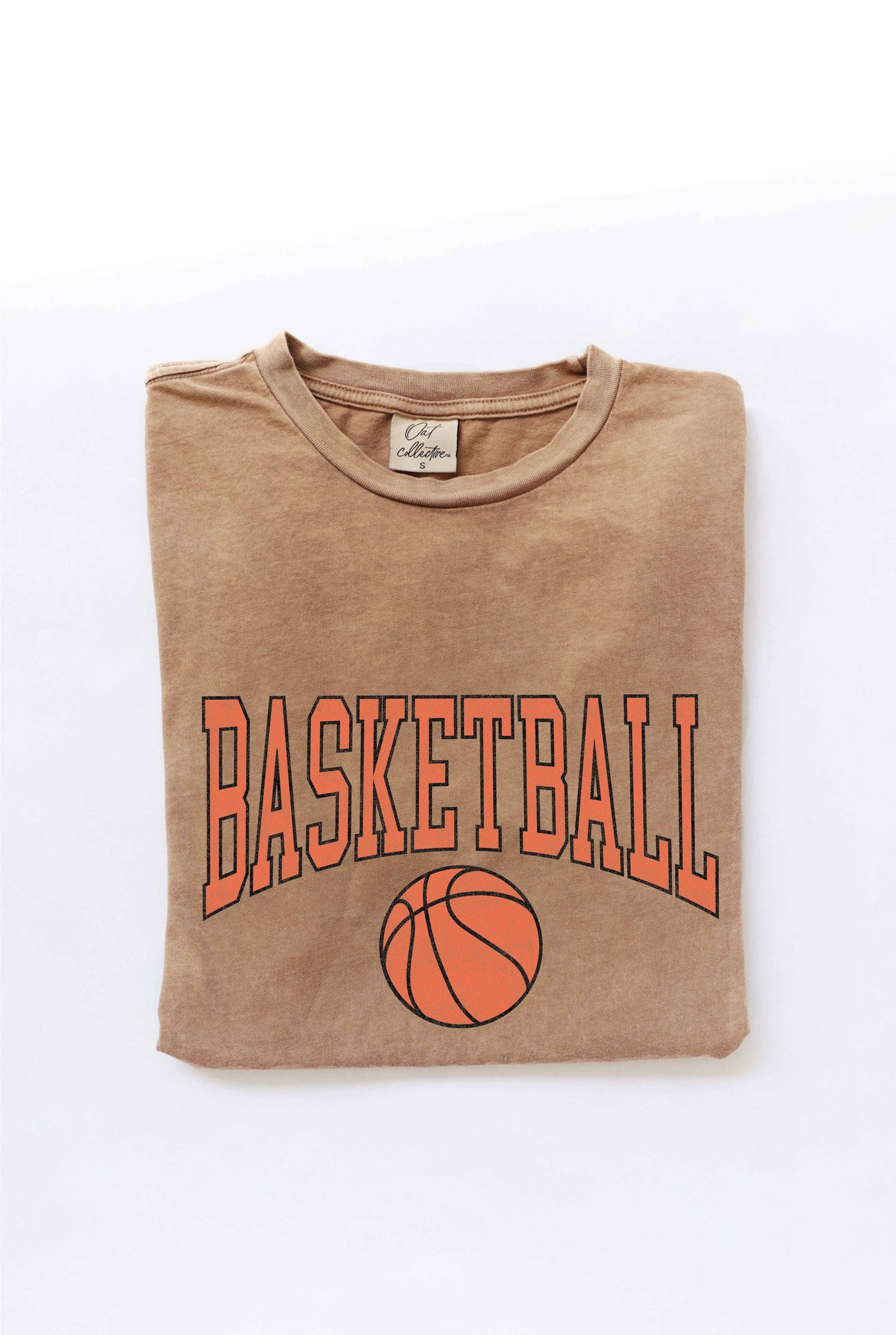 BASKETBALL TOAST Mineral Washed Graphic Top