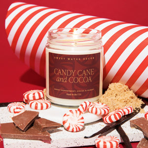 Candy Cane and Cocoa 9 oz Soy Candle