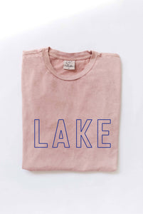 LAKE Mineral Washed Graphic Top