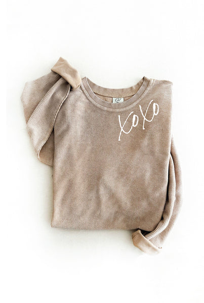 XOXO Thermal Vintage Pullover