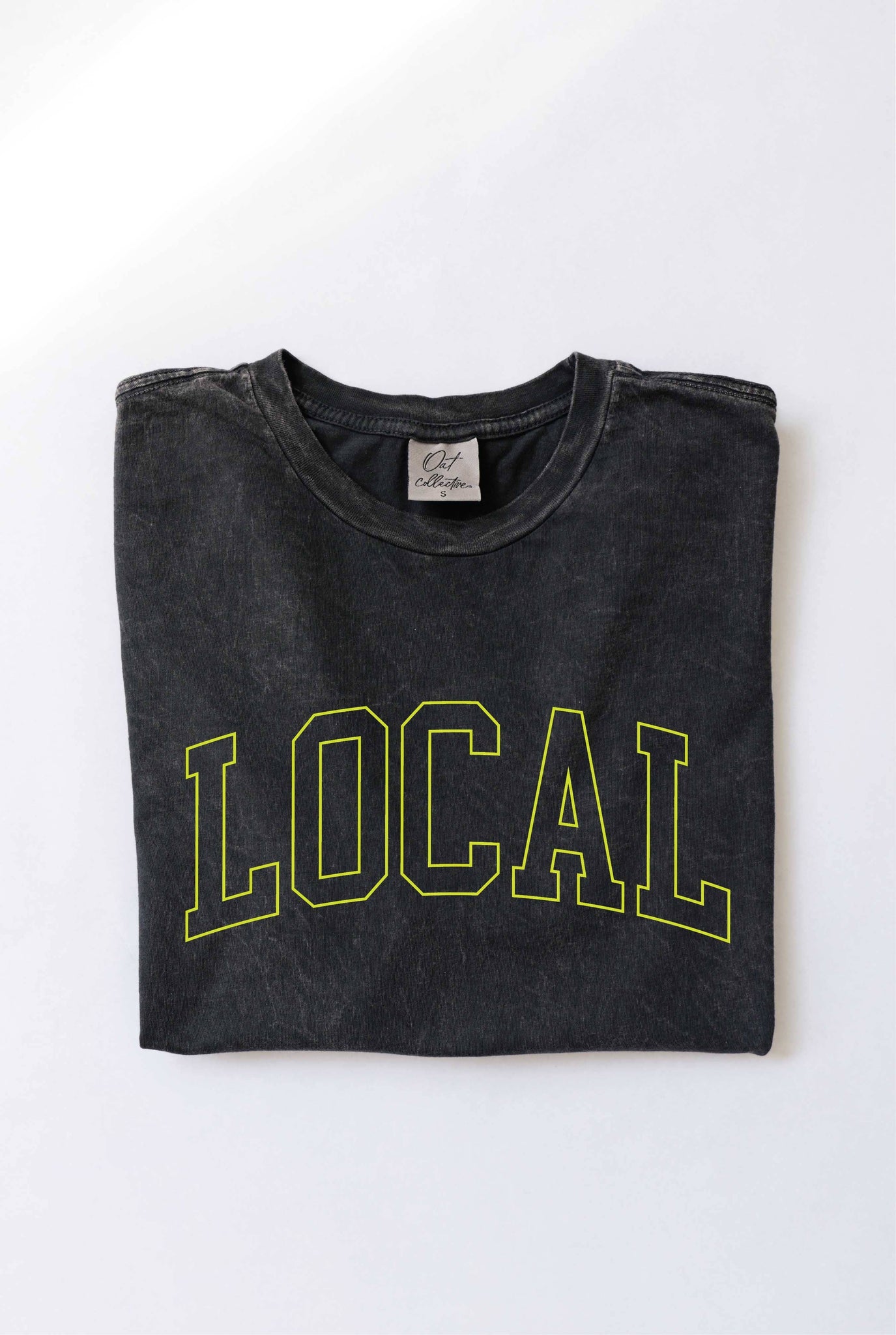 LOCAL Neon Lime Ink Graphic Top